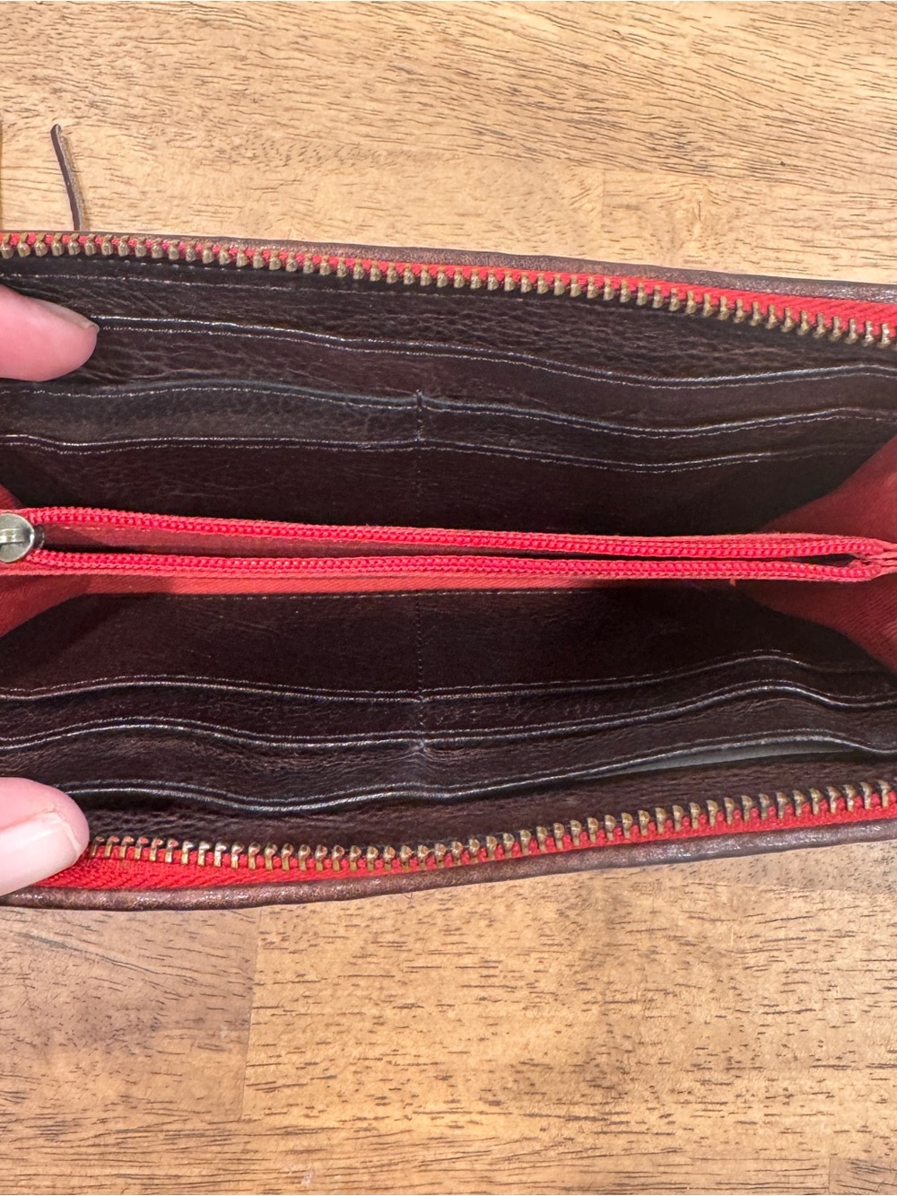 Ariat Sheridan Brown Woven Wool Clutch Southwestern Leather Wallet Fringe Tassel - Picture 6 of 8